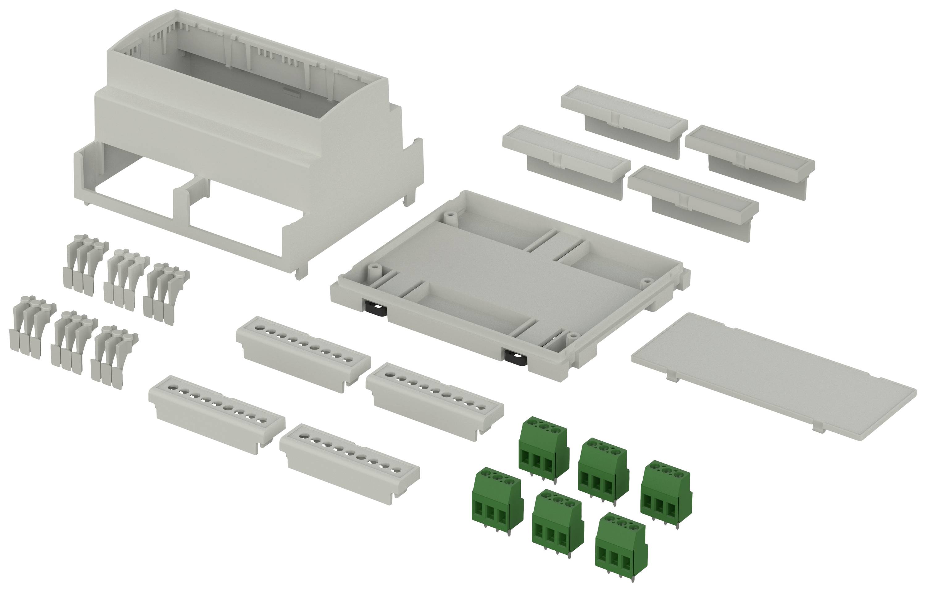 Bopla CombiNorm-Control CNC 105.0 SET Hutschienen-Gehäuse 107 x 90 x 65.30 ABS Lichtgrau (RAL 7035) 1St.