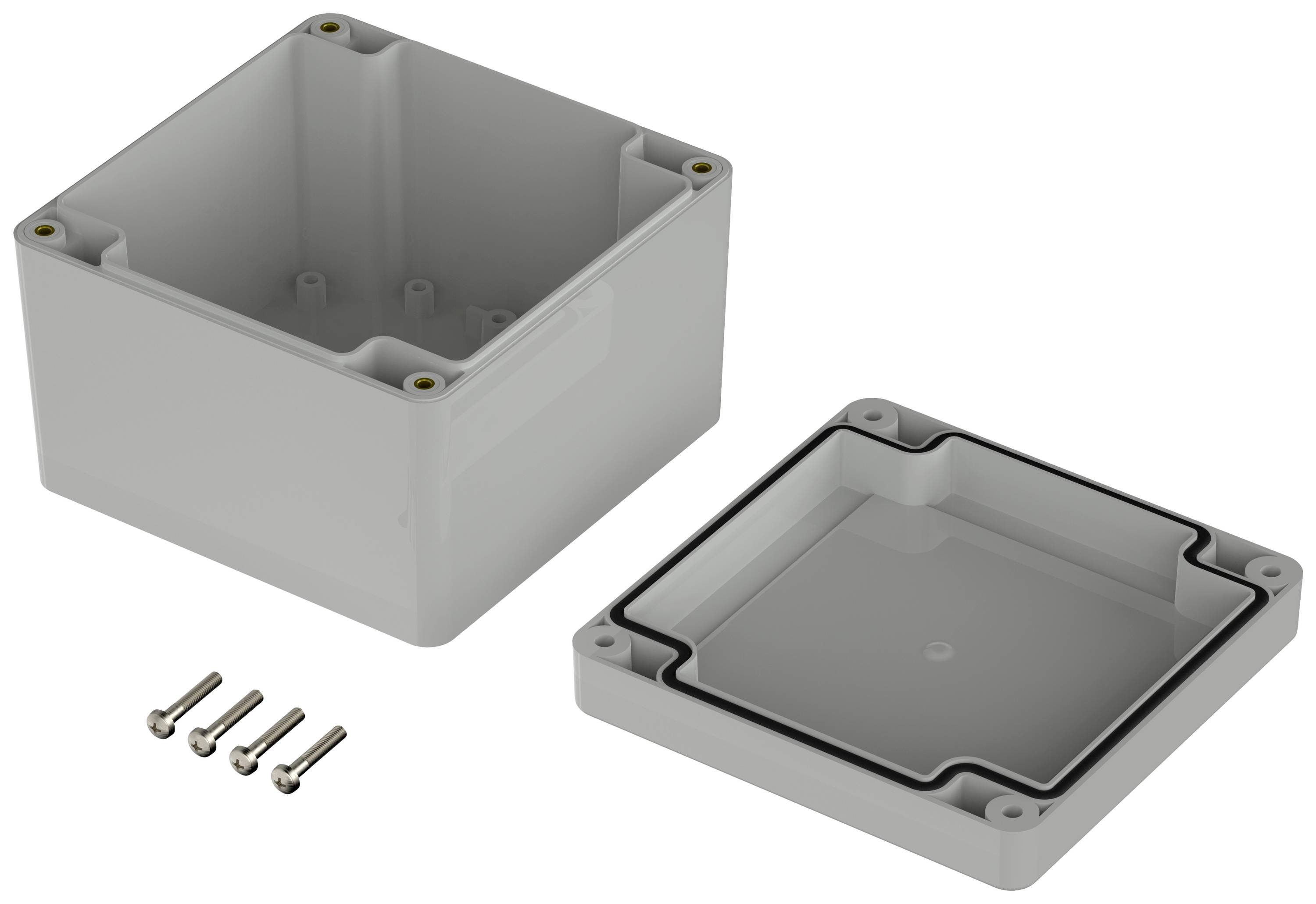 Bopla Euromas X, XT 111108 7035 07511118 Elektronikgehäuse 104.80 x 104.80 x 74.70 ABS Lichtgrau (RAL 7035) 1St.