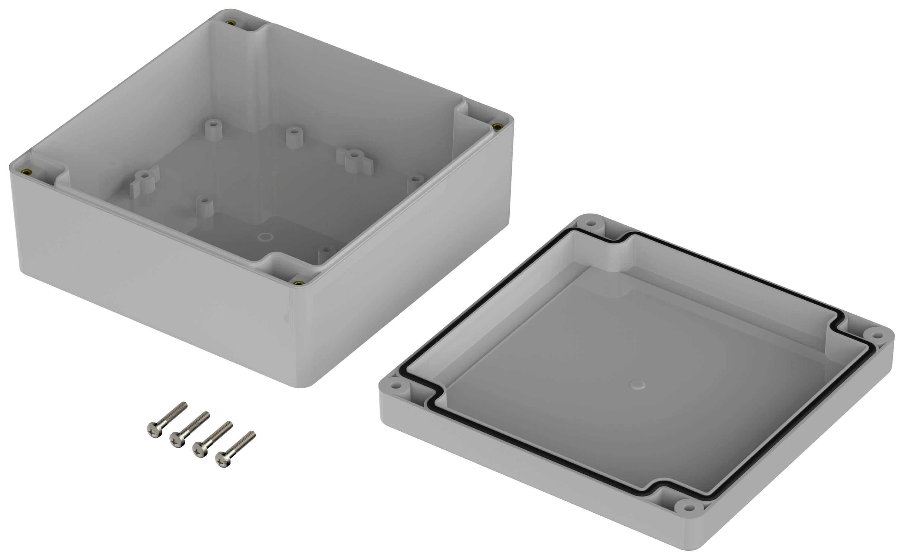 Bopla Euromas X, XT 141406 7035 07514146 Elektronikgehäuse 134.70 x 134.70 x 60.10 ABS Lichtgrau (RAL 7035) 1St.