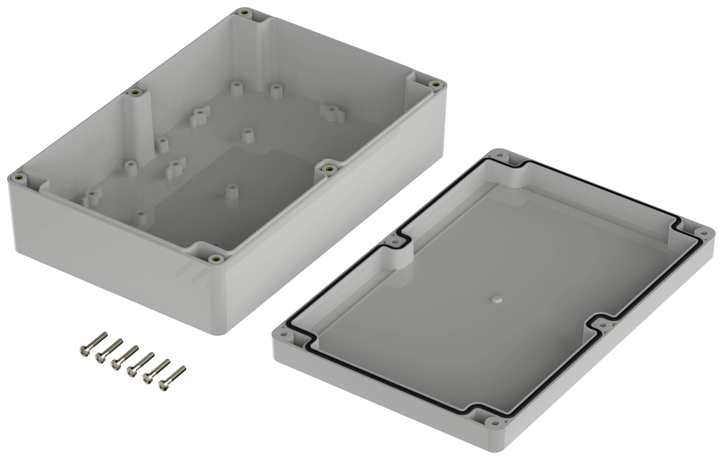Bopla Euromas X, XT 211406 7035 07521146 Elektronikgehäuse 209.70 x 139.80 x 60 ABS Lichtgrau (RAL 7035) 1St.
