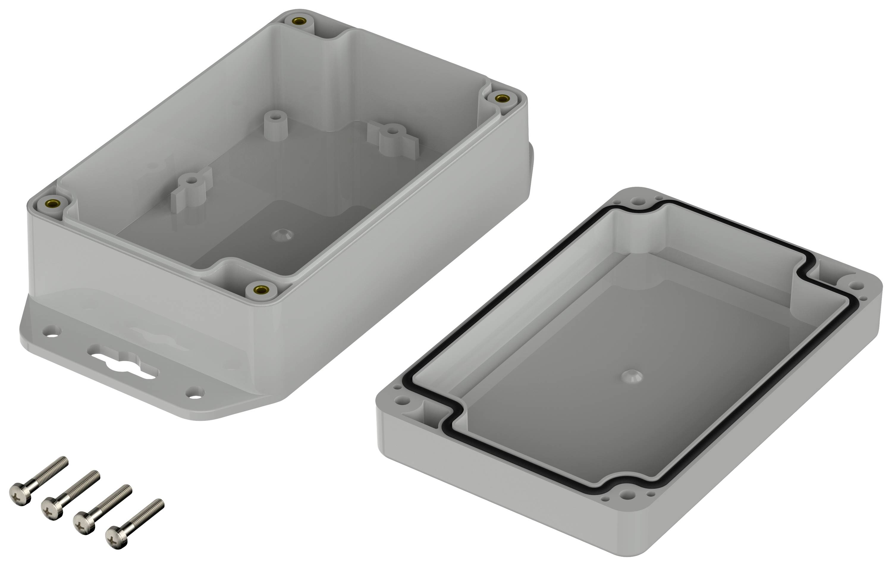 Bopla Euromas X, XT 120805 WL 7035 07812085 Flansch-Gehäuse 120 x 80 x 45.20 ABS Lichtgrau (RAL 7035) 1St.