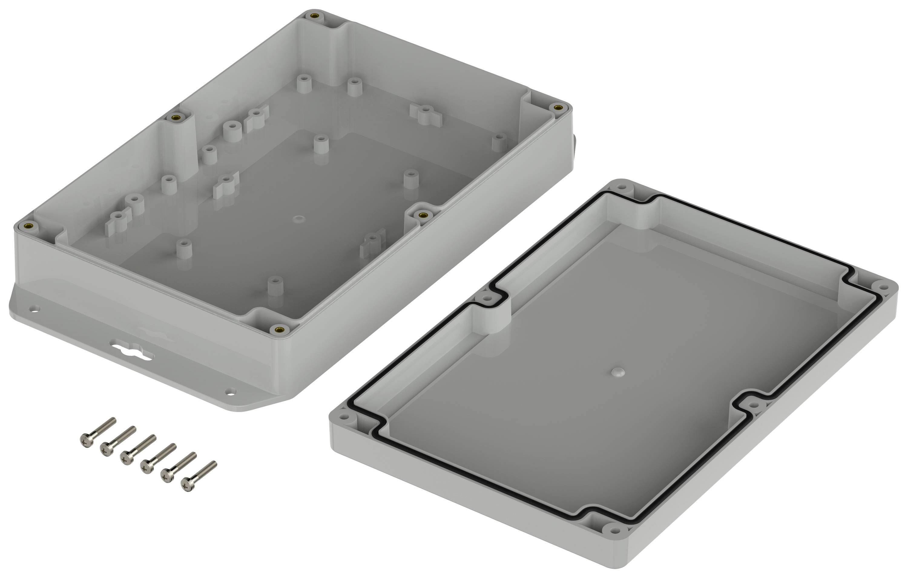 Bopla Euromas X, XT 211405 WL 7035 07821145 Flansch-Gehäuse 209.70 x 139.80 x 45.10 ABS Lichtgrau (RAL 7035) 1St.