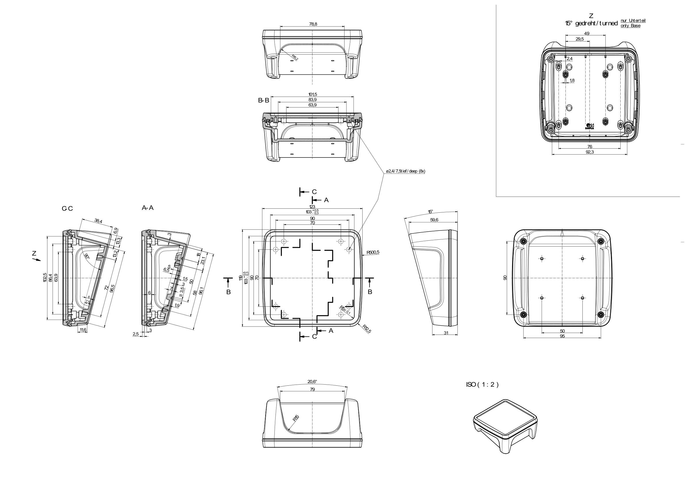 Eine Hand hält mit zwei Fingern ein offenes Buch, wobei eine Seite sichtbar ist.