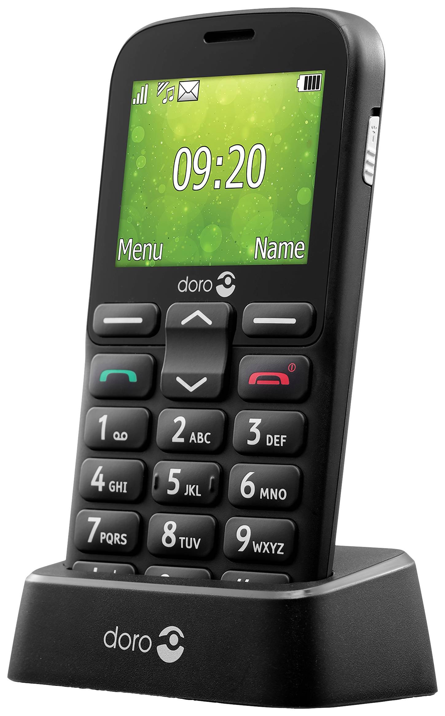doro 1380 Dual-SIM-Handy Schwarz