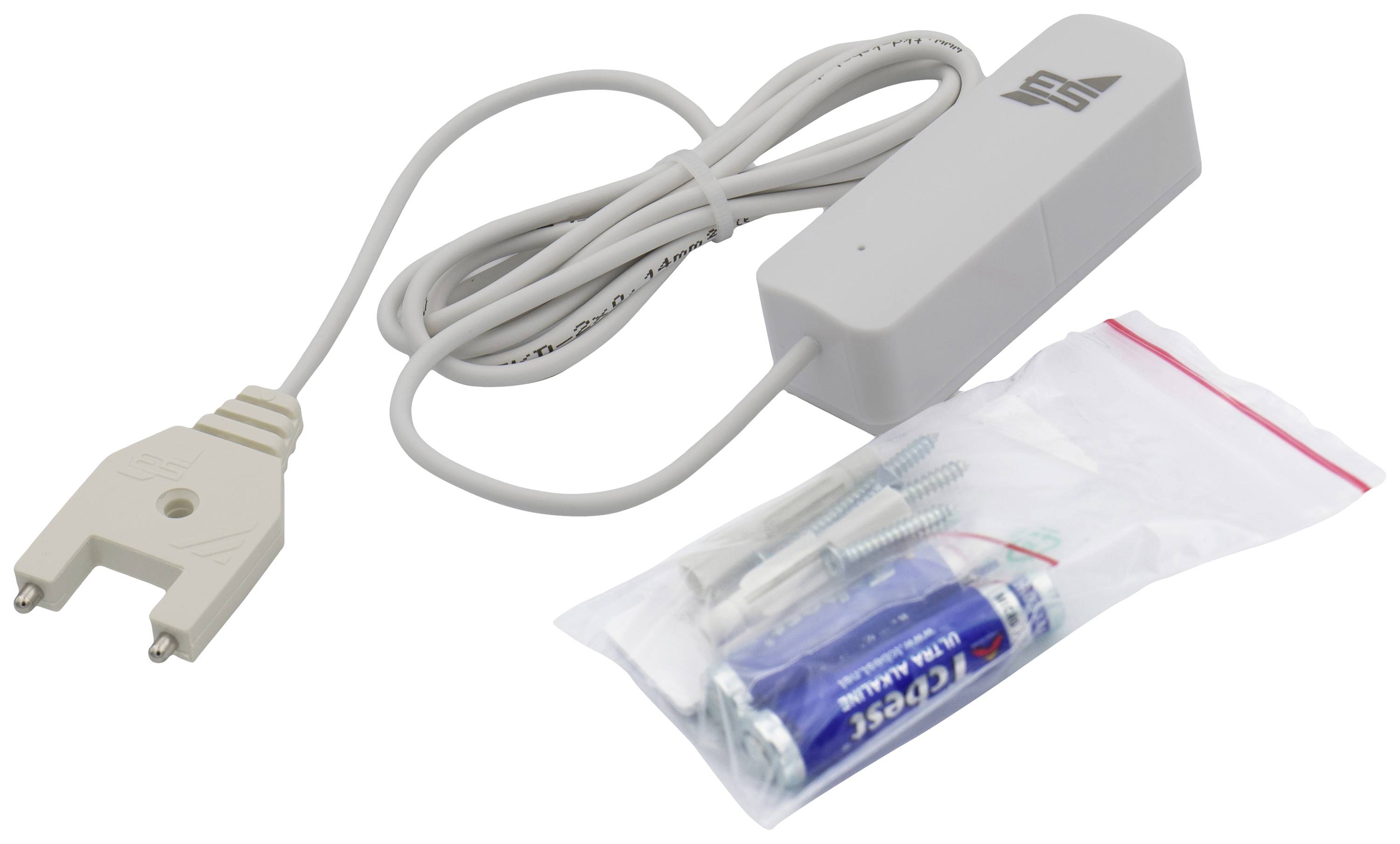 Schabus 200100 WWD 100 Wireless Water Detector Wassermelder mit App-Steuerung, mit externem Sensor batteriebetrieben