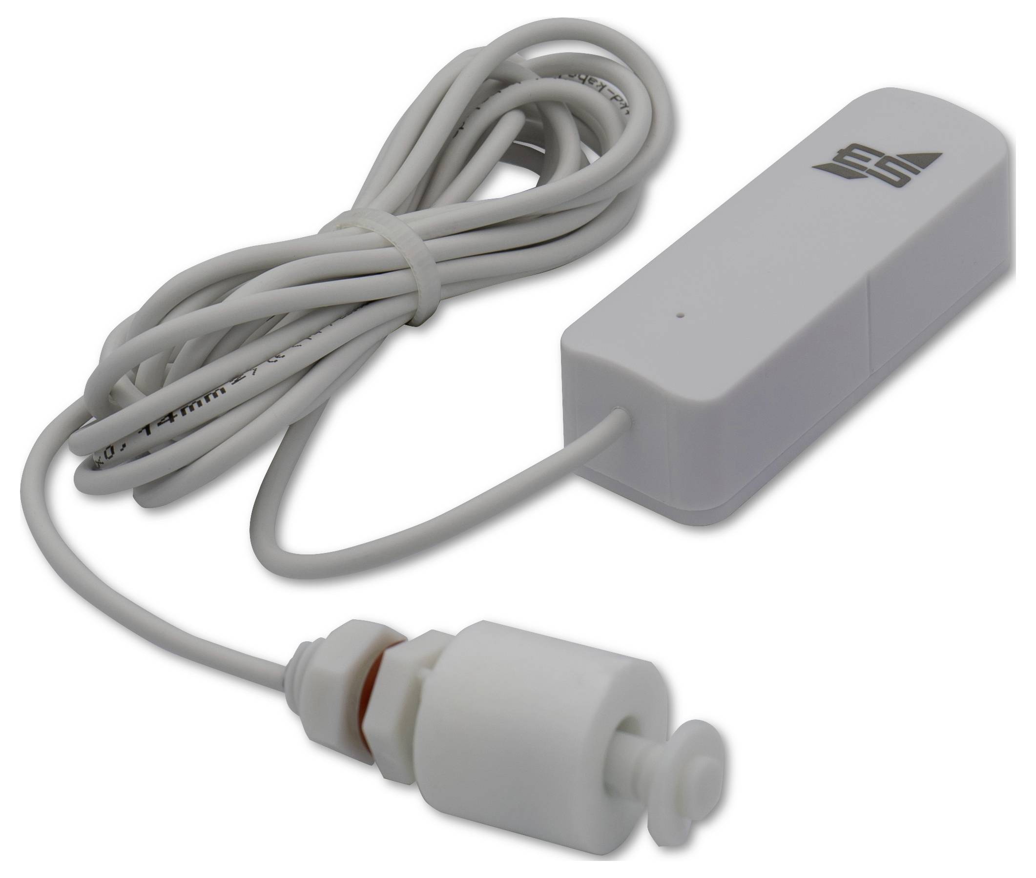 Schabus 200150 WWD 150 Wireless Float switch Wassermelder mit App-Steuerung, mit Schwimmerschalter batteriebetrieben