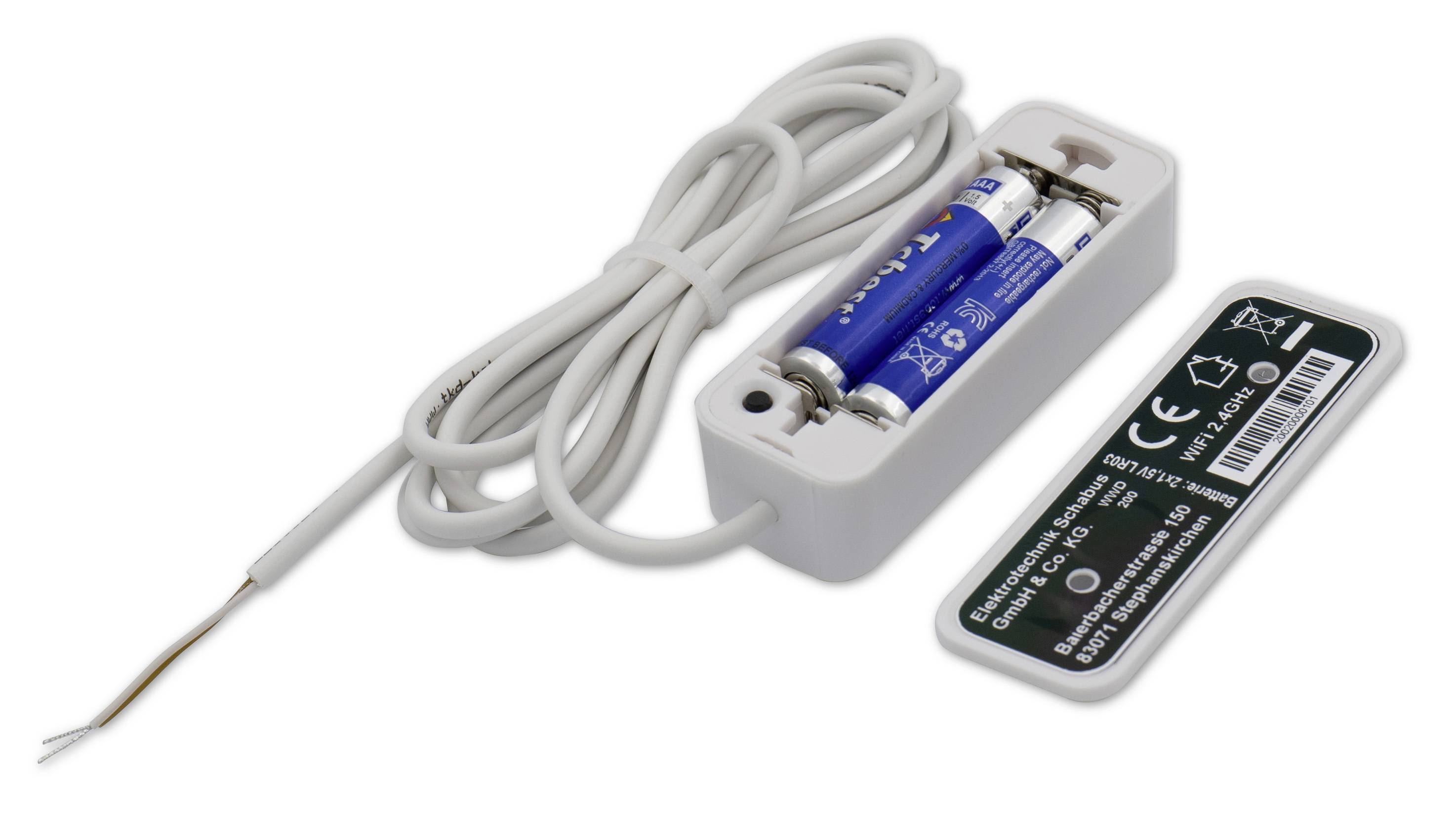 Schabus 200200 WWD 200 Smart-Home Adapter Adapter mit App-Steuerung batteriebetrieben, netzbetrieben