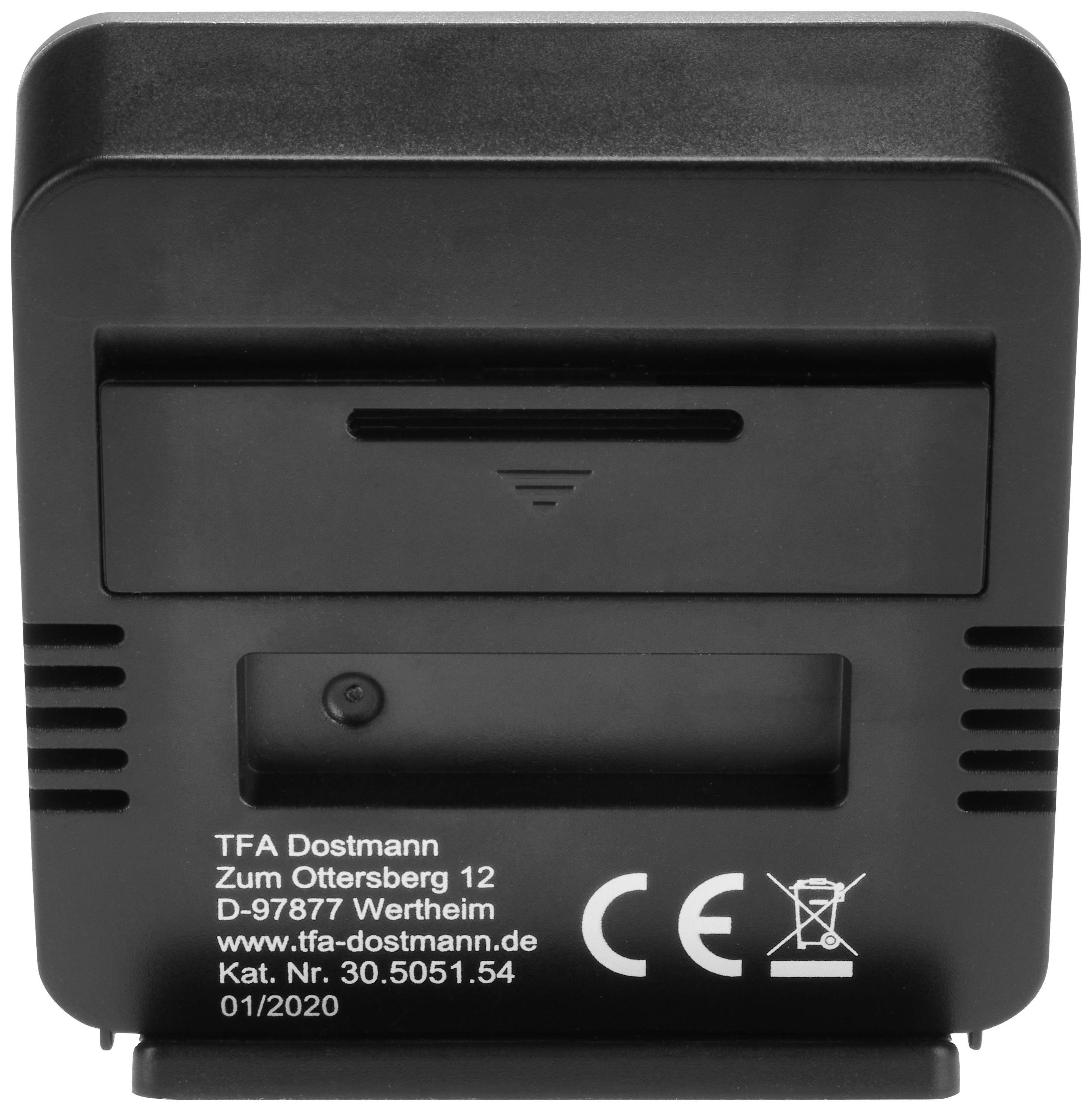 TFA Dostmann Thermo-/Hygrometer Silber, Schwarz 95.2019.54