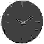 TFA Dostmann 60.3068.10 Quarz Wanduhr 25 cm x 4.3 mm Schiefer Schleichendes Uhrwerk (lautlos)