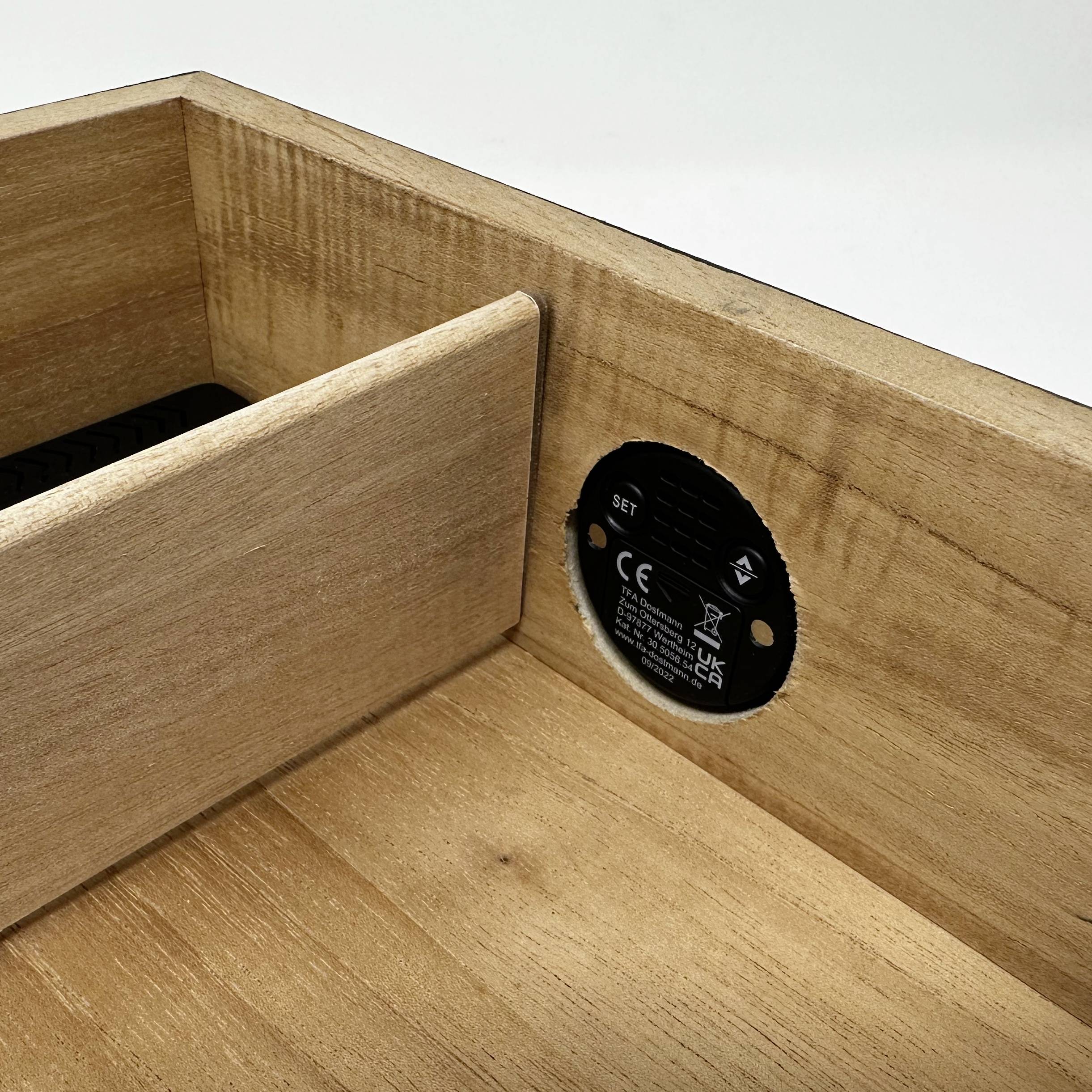 TFA Dostmann Humidore Thermo-/Hygrometer Silber 30.5056.54