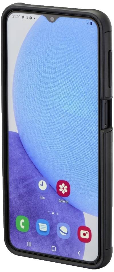 Hama Metallic Frame Cover Samsung Galaxy A23 4G/5G Transparent, Schwarz 00177989