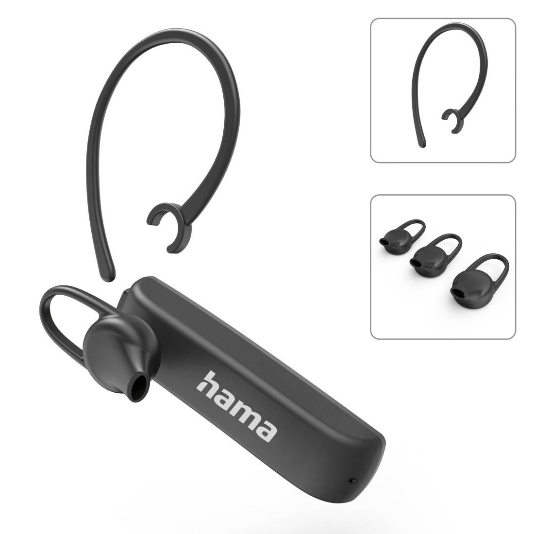 Hama MyVoice1500 On Ear Headset Bluetooth® Mono Schwarz Headset, Ohrbügel, Lautstärkeregelung Telefon