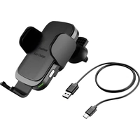 Hama FC10 Motion Wireless Charger 10W Magnetanschluss Qi Wireless Charging Schwarz, Silber KFZ mit Smartphone-Halterung Hama FC10 Motion Wireless Charger 10W Magnetanschluss Qi Wireless Charging Schwarz, Silber KFZ mit Smartphone-Halterung