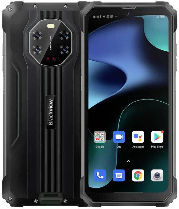 Blackview BV7200 Outdoor Smartphone 128 GB 15.5 cm (6.1 Zoll) Schwarz Android™ 12 Dual-SIM
