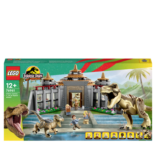 76961 LEGO® JURASSIC WORLD™ Angriff des T. rex und des Raptors aufs Besucherzentrum