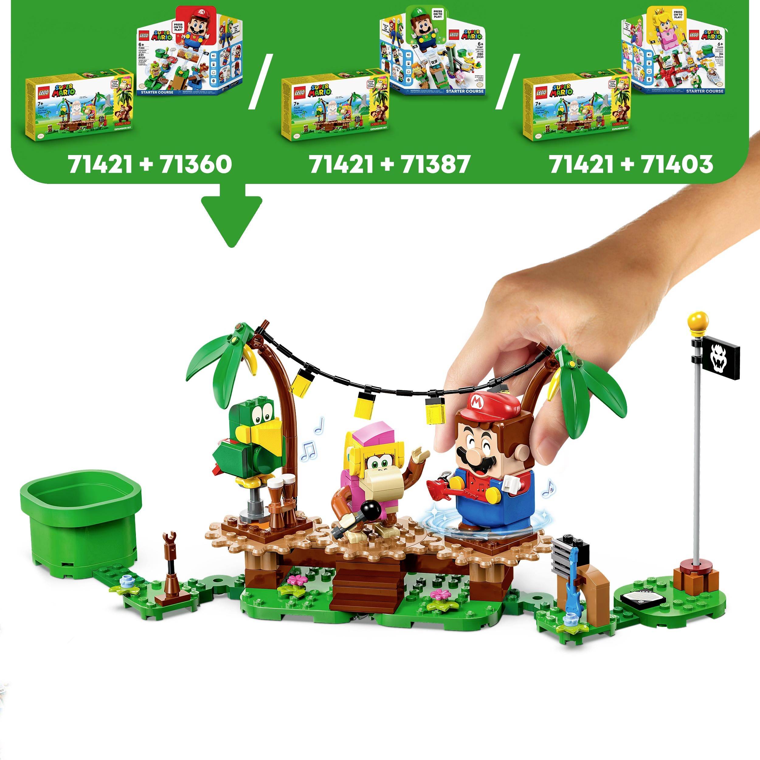 71421 LEGO® Super Mario™ Dixie Kongs Dschungel-Jam – Erweiterungsset