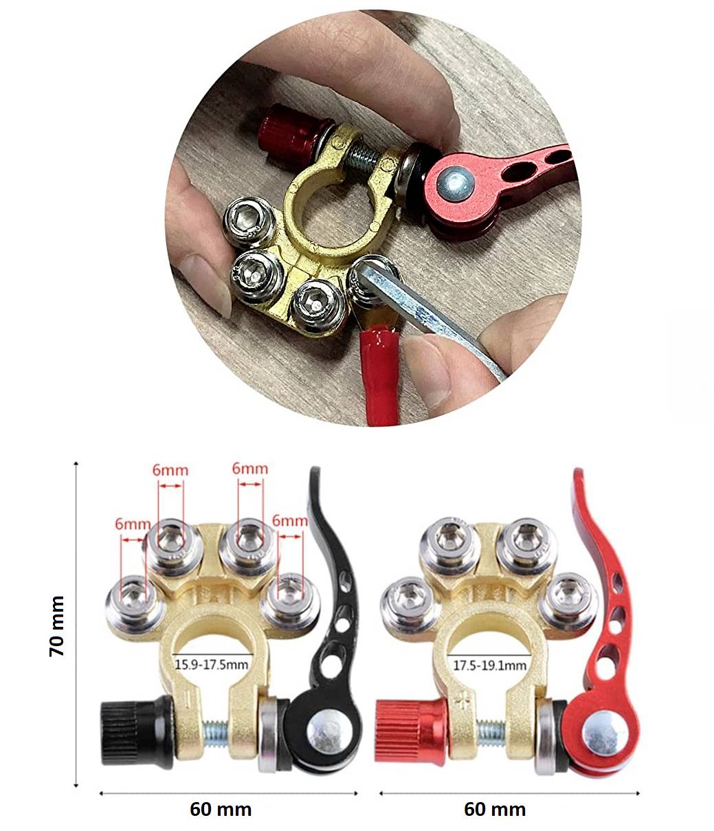 IWH Batterie-Schnellverbinder Minuspol, Pluspol 019056 (L x B x H) 20 x 90 x 140mm