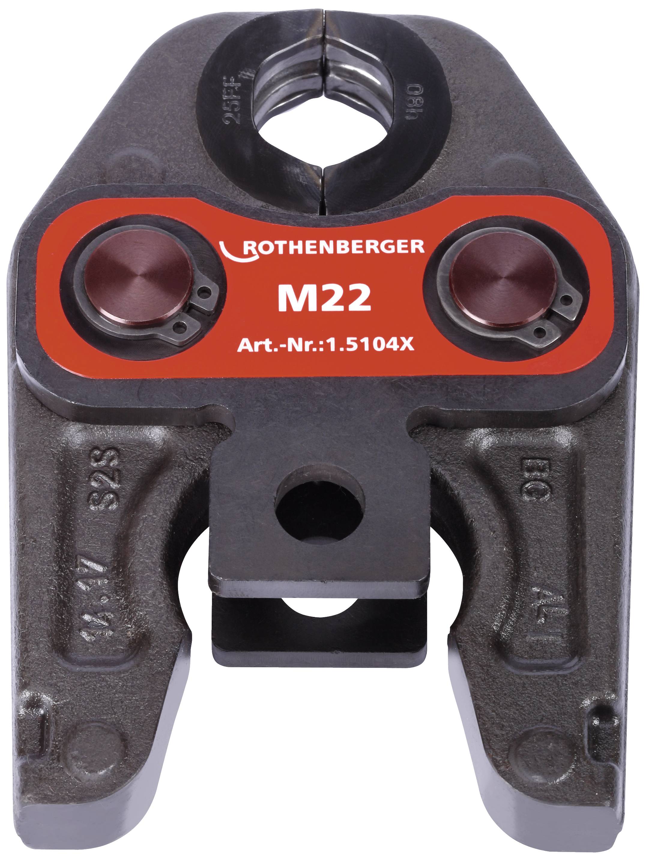 Klauke Pressbacke M22 von Rothenberger, Artikelnummer 1.5104X, geeignet für Rohrverbindungen.