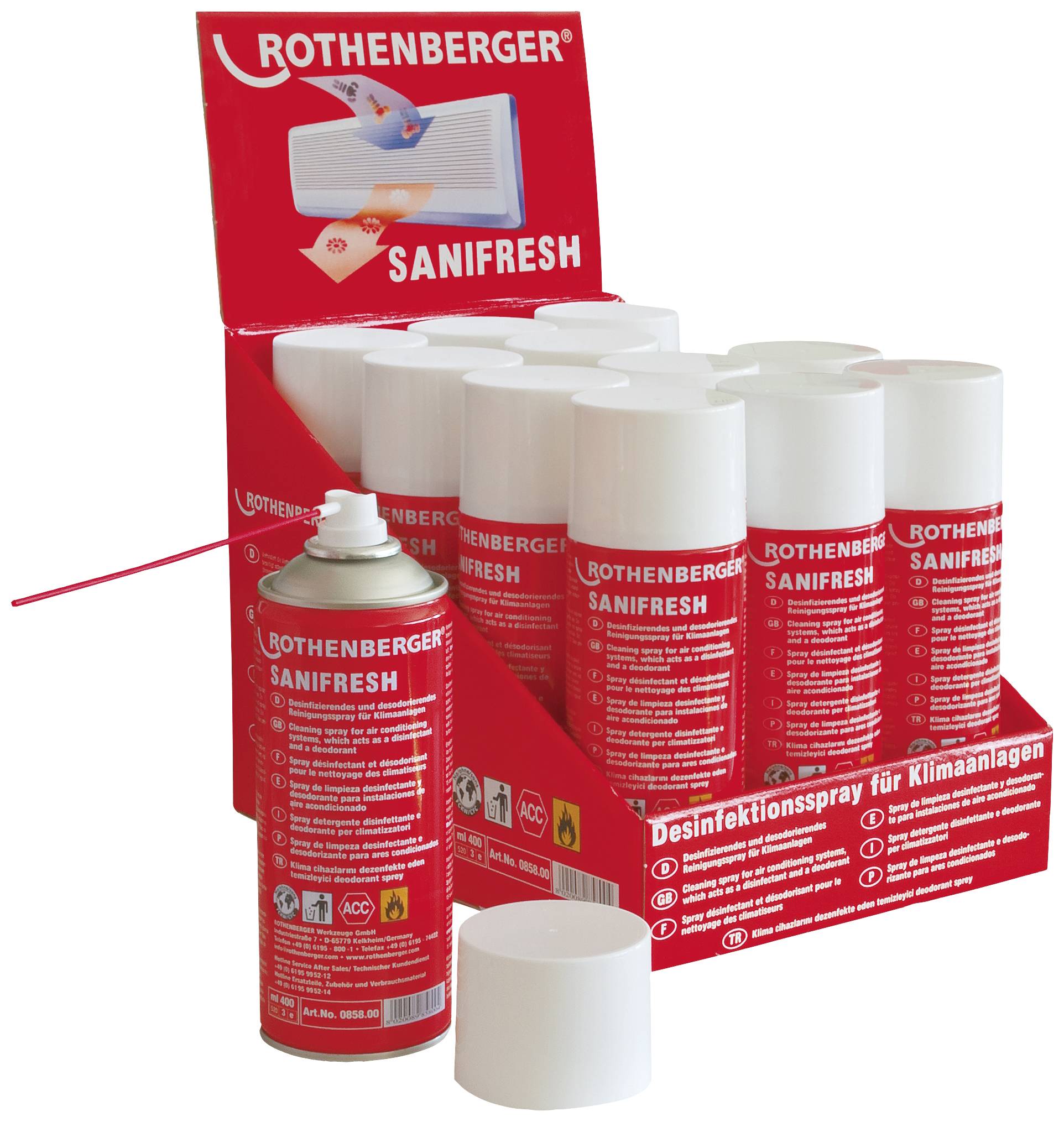 Rothenberger 85800 Reinigungsspray 12St.
