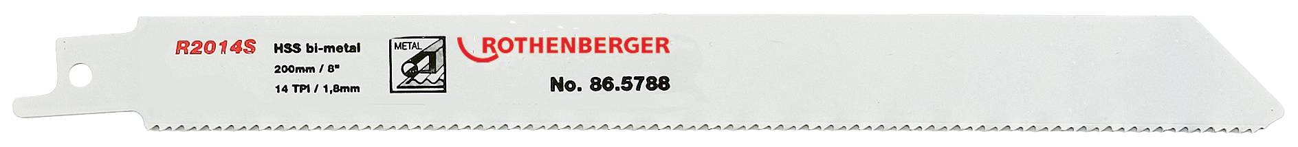 Rothenberger 865788 Universal-Sägeblatt, 200x20x0,9-5er Pack Sägeblatt-Länge 200mm 5St.