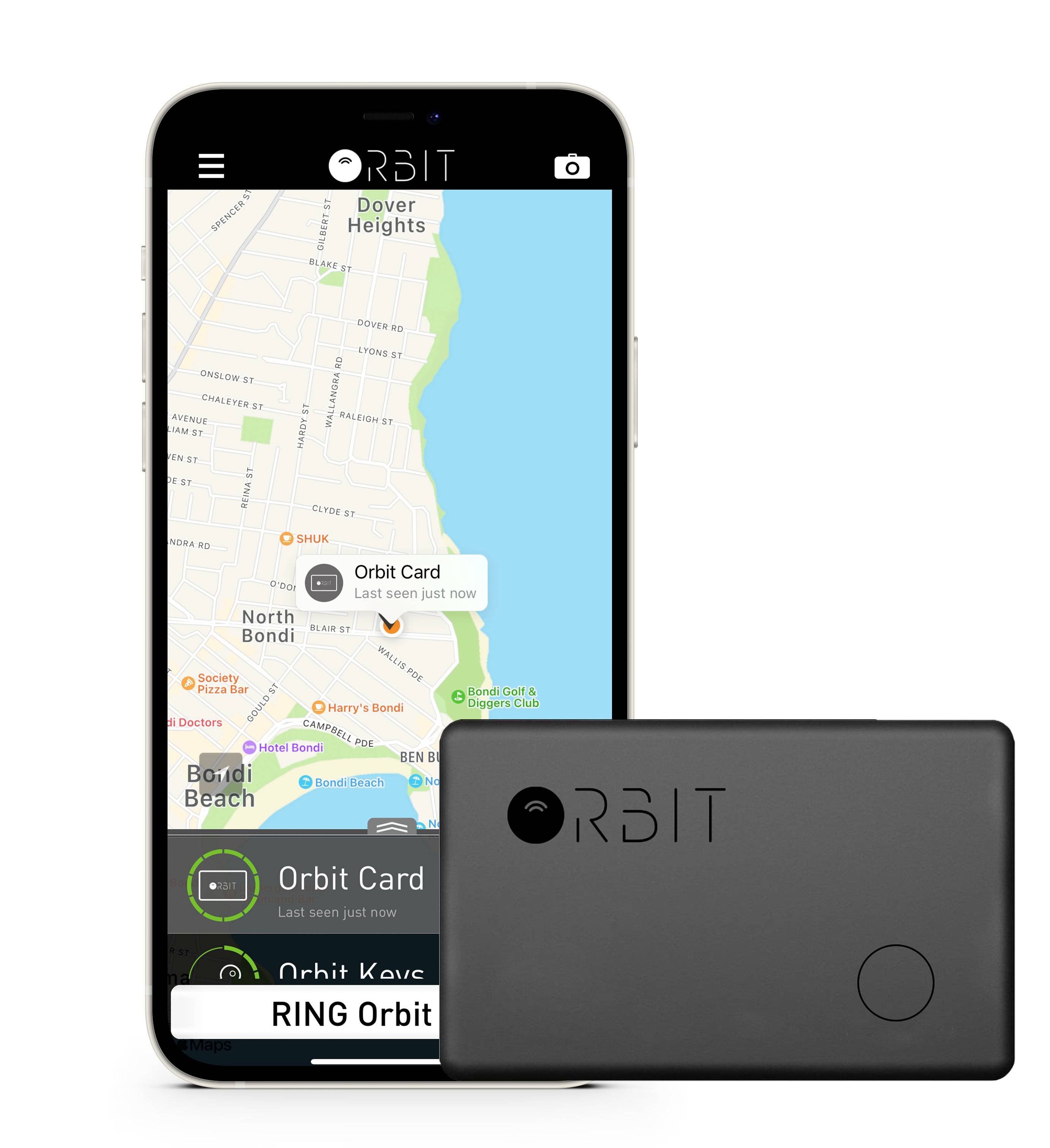 Orbit ORB611 GPS Tracker Gepäckstücktracker Schwarz