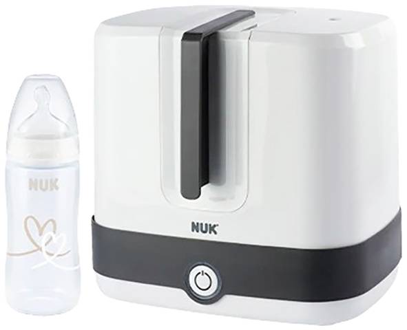 NUK Vario Express Set Babyflaschensterilisator Weiß/Schwarz