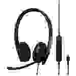 EPOS C10 Telefon Over Ear Kopfhörer kabelgebunden Schwarz Noise Cancelling Headset