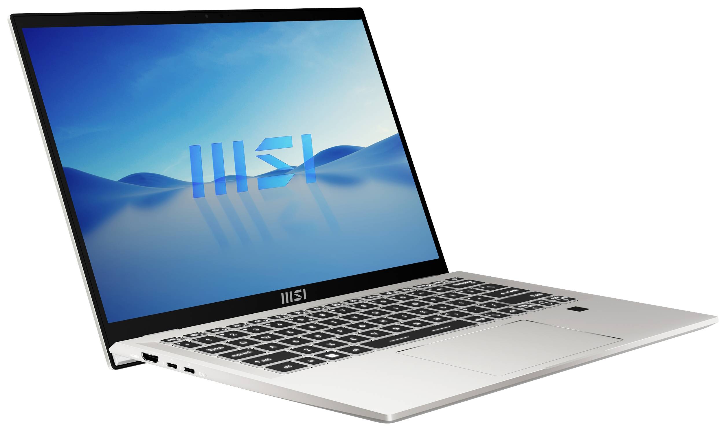 MSI Notebook Prestige 14 Evo B13M-291 35.6 cm (14 Zoll) Full-HD+ Intel® Core™ i5 i5-13500H 16 GB RAM 512 GB SSD Deutsch, QWERTZ Silber 001