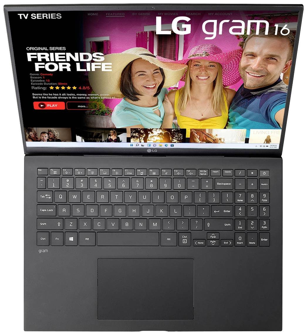 LG Electronics Notebook 16ZB90R-G.AP78G 40.6cm (16 Zoll) WQXGA Intel® Core™ i7 i7-1360P 16GB RAM 1TB SSD Intel® Iris® Xᵉ Graphics