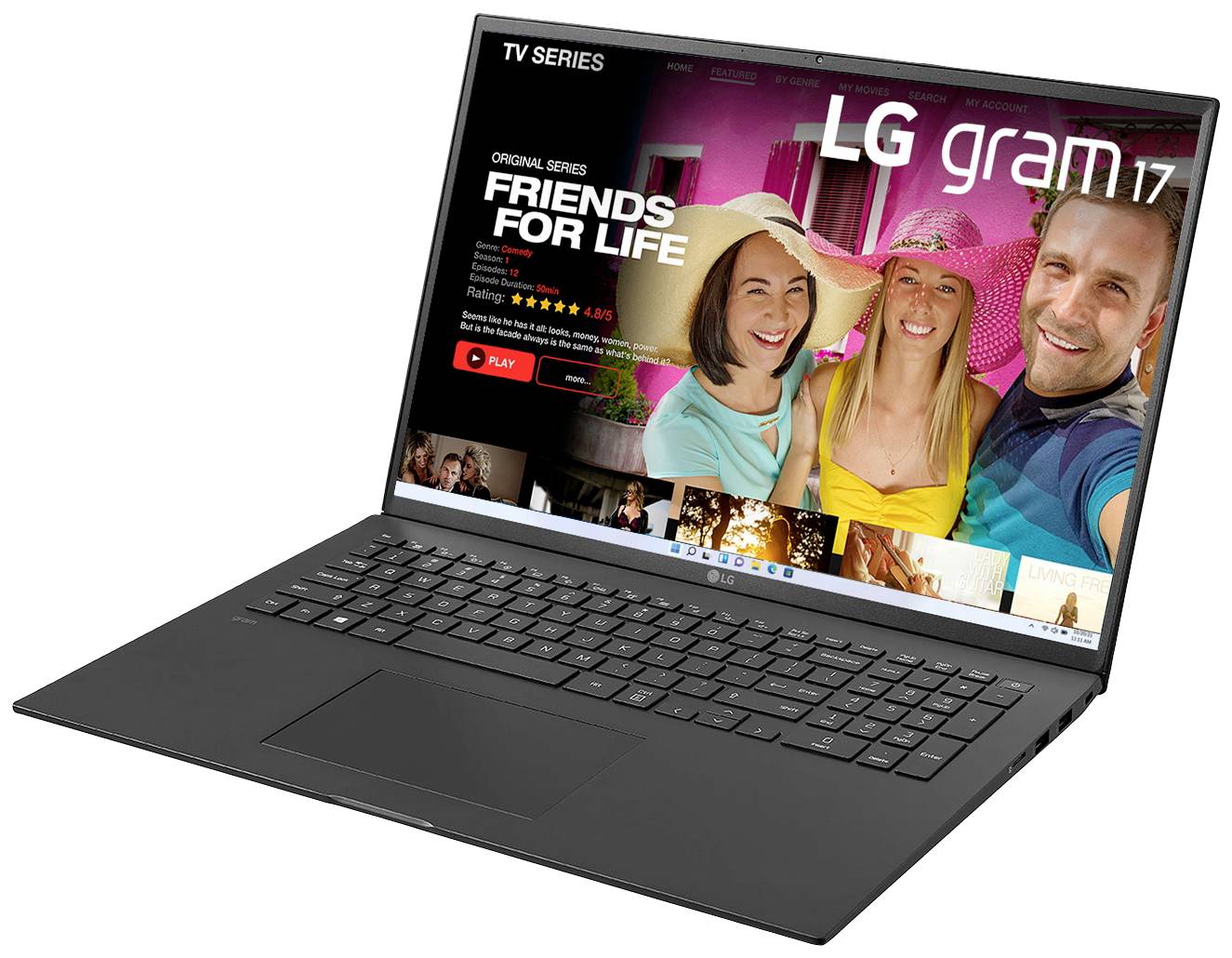 LG Electronics Notebook 17ZB90R-G.AP78G 43.2cm (17 Zoll) WQXGA Intel® Core™ i7 i7-1360P 16GB RAM 1TB SSD Intel® Iris® Xᵉ Graphics