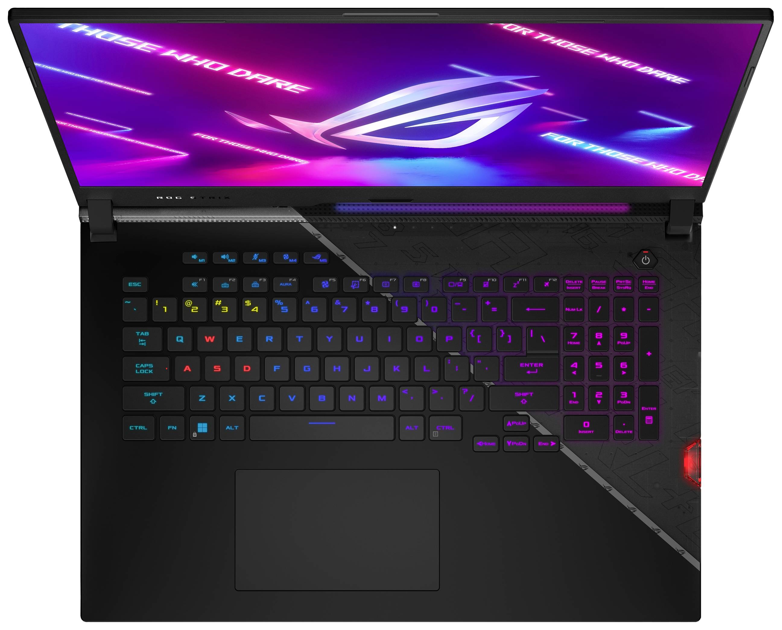 Asus Gaming Notebook ROG Strix SCAR 17 43.9 cm (17.3 Zoll) WQHD AMD Ryzen 9 7945HX 32 GB RAM 2 TB SSD Deutsch, QWERTZ Schwarz 90NR0DB4-M001U0