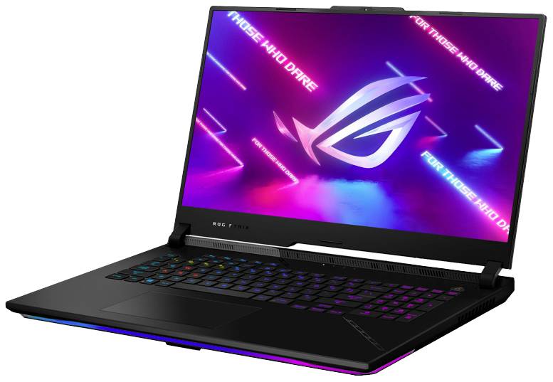 Asus Gaming Notebook ROG Strix SCAR 17 43.9 cm (17.3 Zoll) WQHD AMD Ryzen 9 7945HX 32 GB RAM 2 TB SSD Deutsch, QWERTZ Schwarz 90NR0DC4-M001K0