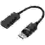 Renkforce RF-5596324 DisplayPort / HDMI Adapter [1x DisplayPort Stecker - 1x HDMI-Buchse] Schwarz DisplayPort 1.2 23cm