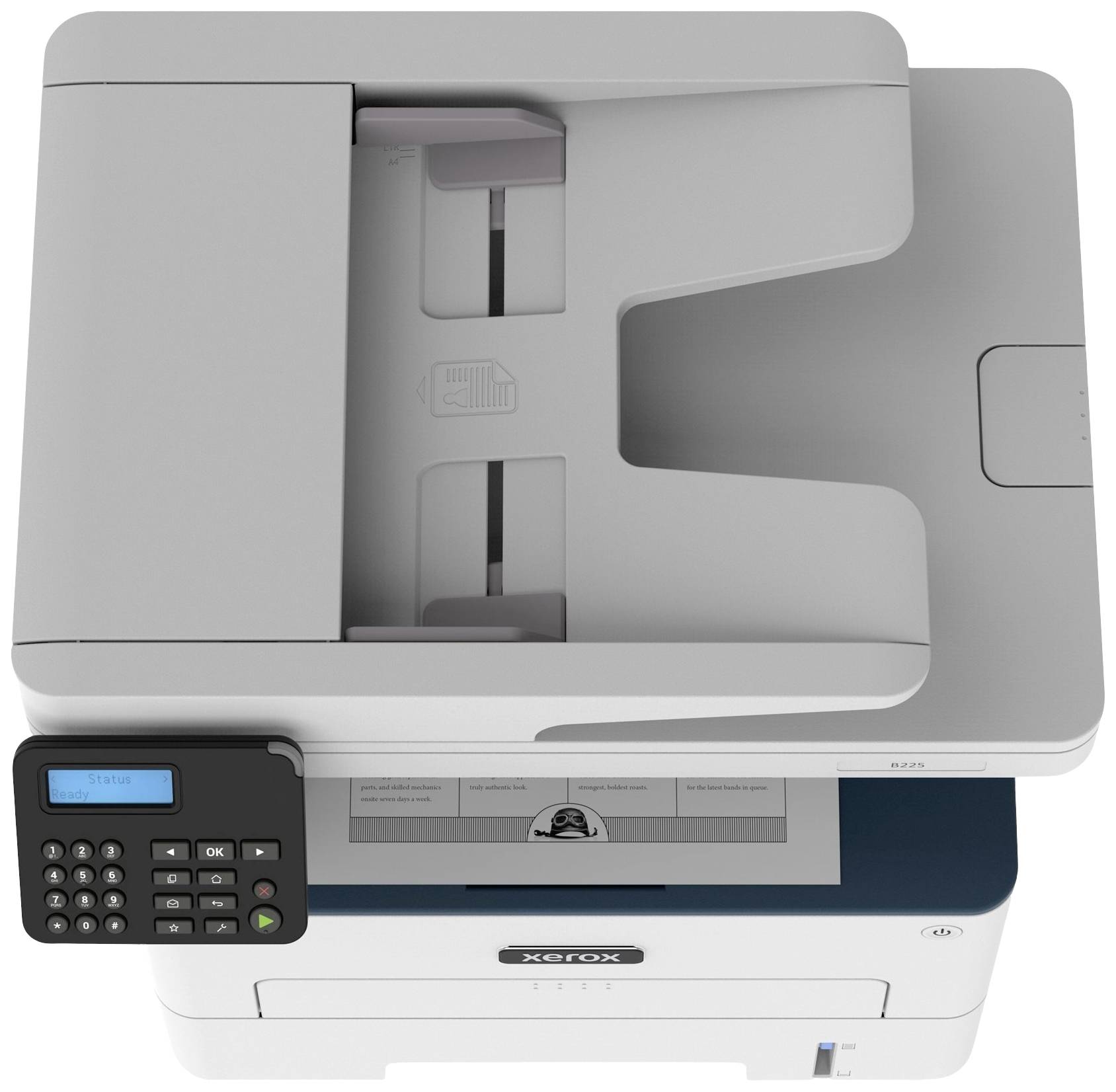Xerox B225 Multifunktionsdrucker Laser Schwarz-Weiß A4 Drucker, Scanner, Kopierer ADF, WLAN, USB, LAN, Duplex