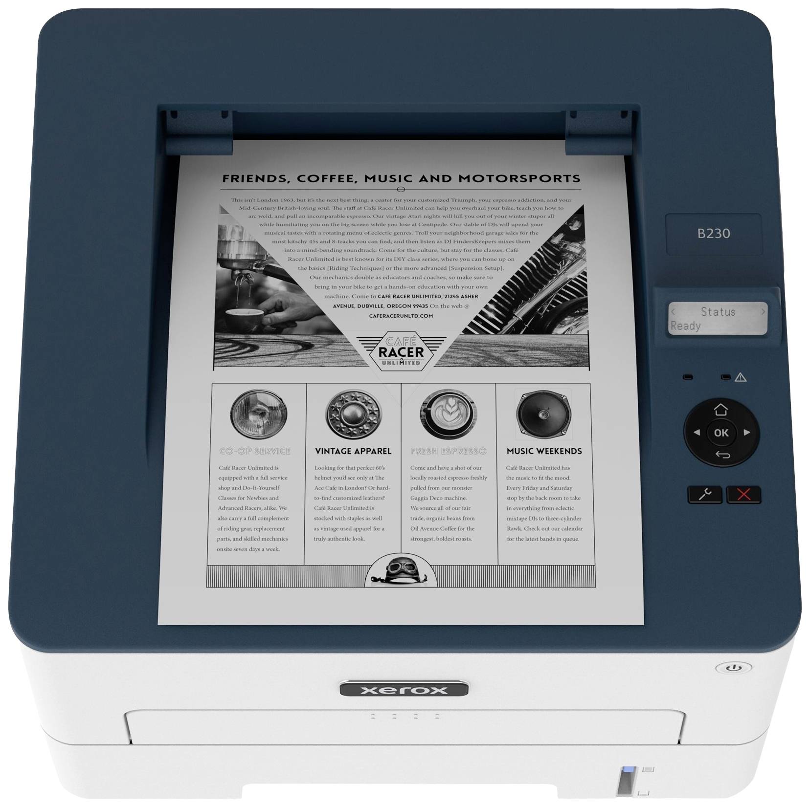 Xerox B230 Drucker Laser Schwarz-Weiß A4 34 S./min 600 x 600 dpi LAN, USB, WLAN, Duplex