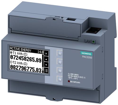 Siemens 7KM2200-2EA40-1EA1 Digitales Einbaumessgerät SENTRON Messgerät 7KM PAC2200, 3-phasig, 65 A