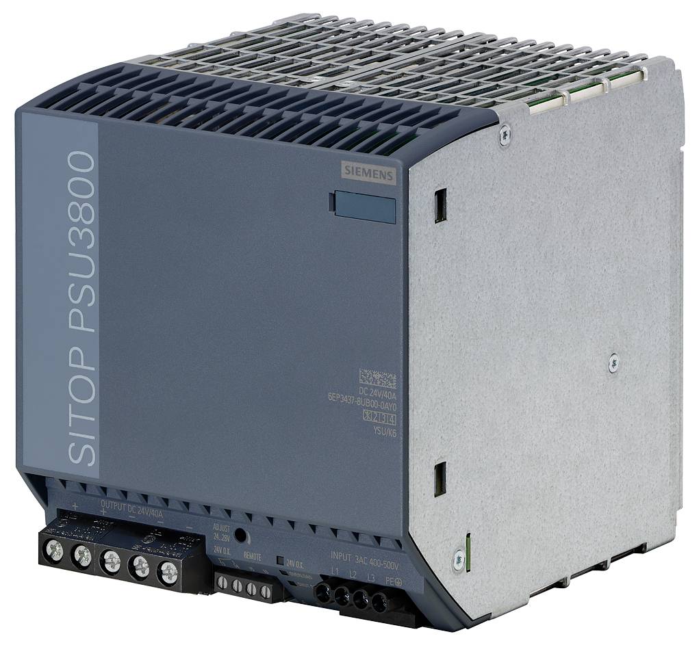 Ein blau-graues Netzteil-Modul 