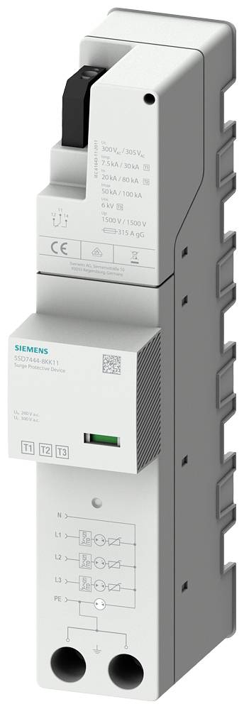 Siemens 5SD74448KK11 5SD7444-8KK11 Überspannungsableiter 1 St.