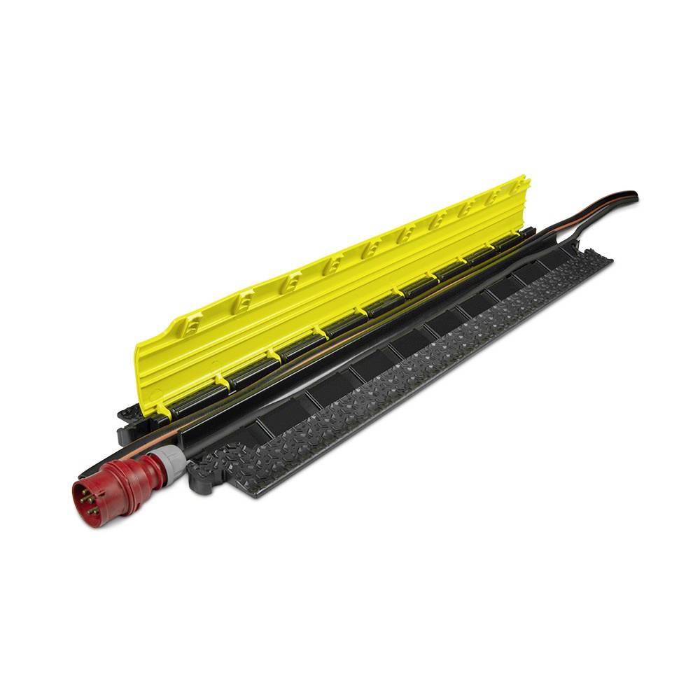 DEFENDER by Adam Hall Kabelbrücke 86100 Polyurethan Schwarz/Gelb Anzahl Kanäle: 2 1005mm Inhalt: 1St.