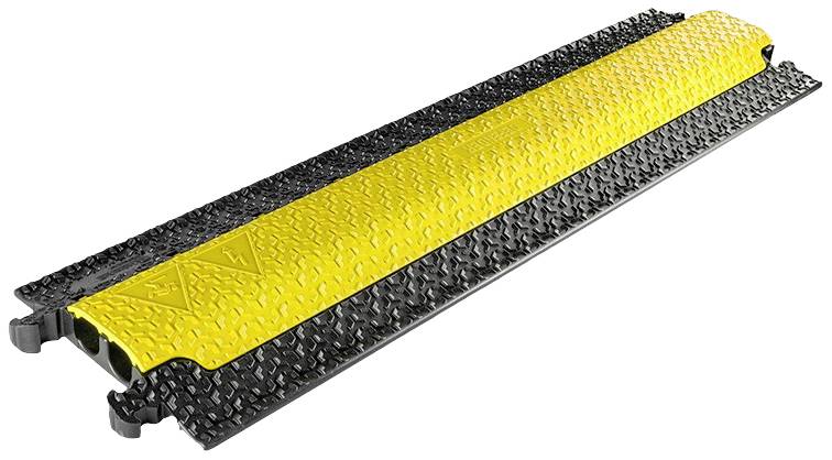 DEFENDER by Adam Hall Kabelbrücke 86100 Polyurethan Schwarz/Gelb Anzahl Kanäle: 2 1005mm Inhalt: 1St.