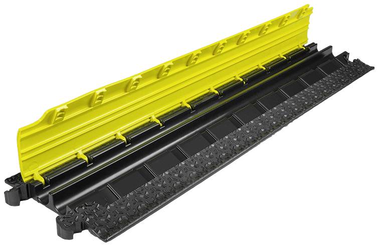 DEFENDER by Adam Hall Kabelbrücke 86100 Polyurethan Schwarz/Gelb Anzahl Kanäle: 2 1005mm Inhalt: 1St.