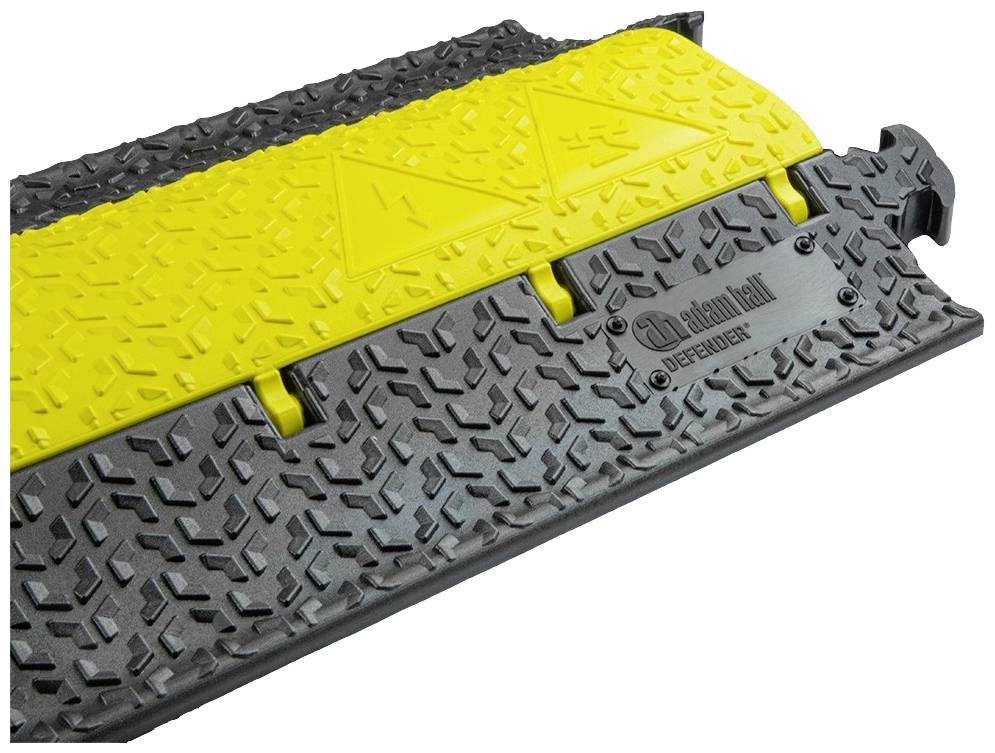 DEFENDER by Adam Hall Kabelbrücke 86100 Polyurethan Schwarz/Gelb Anzahl Kanäle: 2 1005mm Inhalt: 1St.