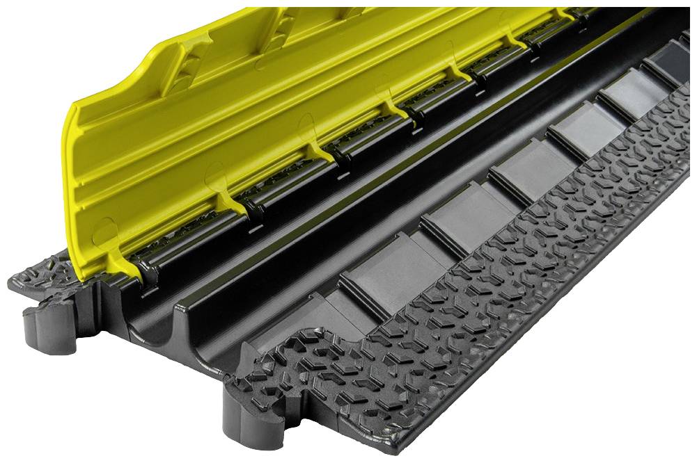 DEFENDER by Adam Hall Kabelbrücke 86100 Polyurethan Schwarz/Gelb Anzahl Kanäle: 2 1005mm Inhalt: 1St.