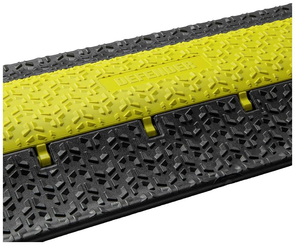 DEFENDER by Adam Hall Kabelbrücke 86100 Polyurethan Schwarz/Gelb Anzahl Kanäle: 2 1005mm Inhalt: 1St.