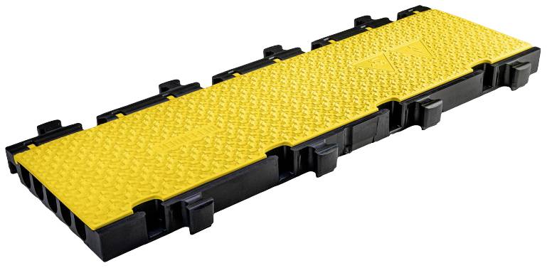 DEFENDER by Adam Hall Kabelbrücke-Mittelteil 869300 Polyurethan Schwarz/Gelb Anzahl Kanäle: 5 1000mm Inhalt: 1St.