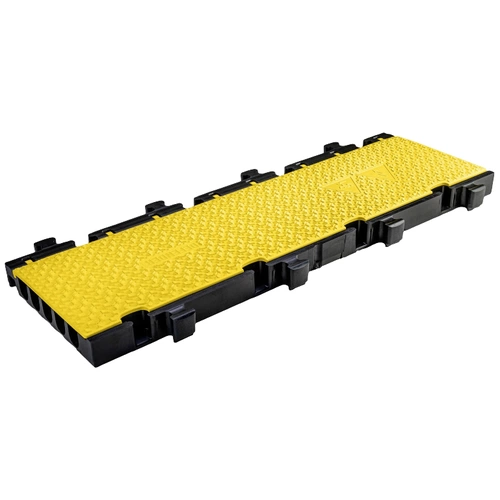 DEFENDER by Adam Hall Kabelbrücke-Mittelteil 869300 Polyurethan Schwarz/Gelb Anzahl Kanäle: 5 1000mm Inhalt: 1St. DEFENDER by Adam Hall Kabelbrücke-Mittelteil 869300 Polyurethan Schwarz/Gelb Anzahl Kanäle: 5 1000mm Inhalt: 1St.