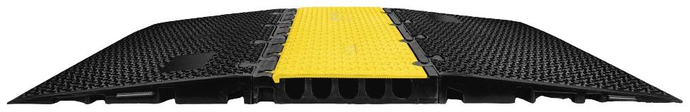 DEFENDER by Adam Hall Kabelbrücke-Mittelteil 869300 Polyurethan Schwarz/Gelb Anzahl Kanäle: 5 1000mm Inhalt: 1St.