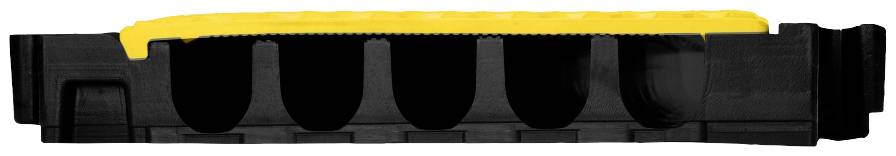 DEFENDER by Adam Hall Kabelbrücke-Mittelteil 869300 Polyurethan Schwarz/Gelb Anzahl Kanäle: 5 1000mm Inhalt: 1St.