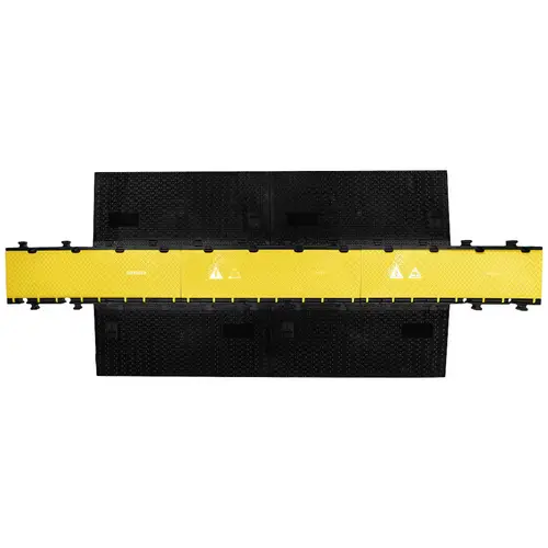 DEFENDER by Adam Hall Kabelbrücke-Mittelteil 869300 Polyurethan Schwarz/Gelb Anzahl Kanäle: 5 1000mm Inhalt: 1St. DEFENDER by Adam Hall Kabelbrücke-Mittelteil 869300 Polyurethan Schwarz/Gelb Anzahl Kanäle: 5 1000mm Inhalt: 1St.