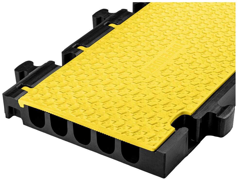 DEFENDER by Adam Hall Kabelbrücke-Mittelteil 869350 Polyurethan Schwarz/Gelb Anzahl Kanäle: 5 475mm Inhalt: 1St.